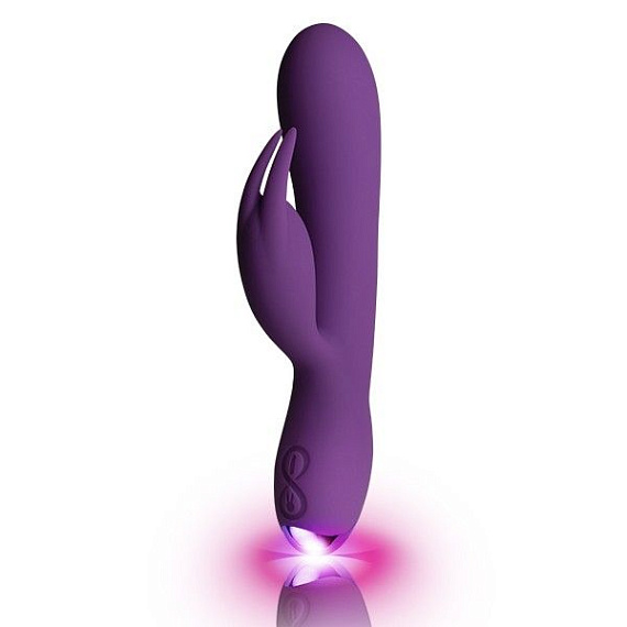 Фиолетовый вибратор-кролик Flutter Rabbit - 18,2 см. от Intimcat