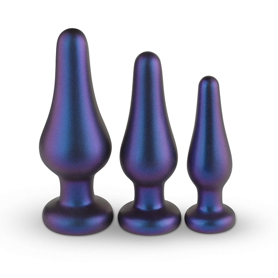Набор из 3 фиолетовых анальных пробок Comets Butt Plug Set от Intimcat
