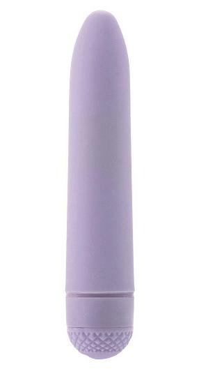 Фиолетовый вибромассажер FIRST TIME MINI VIBE - 11,5 см.