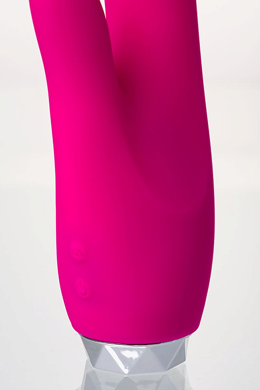 Розовый вибратор с клиторальным стимулятором L EROINA - 18 см. - фото 10