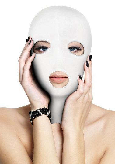 Белая маска на голову с прорезями Subversion Mask