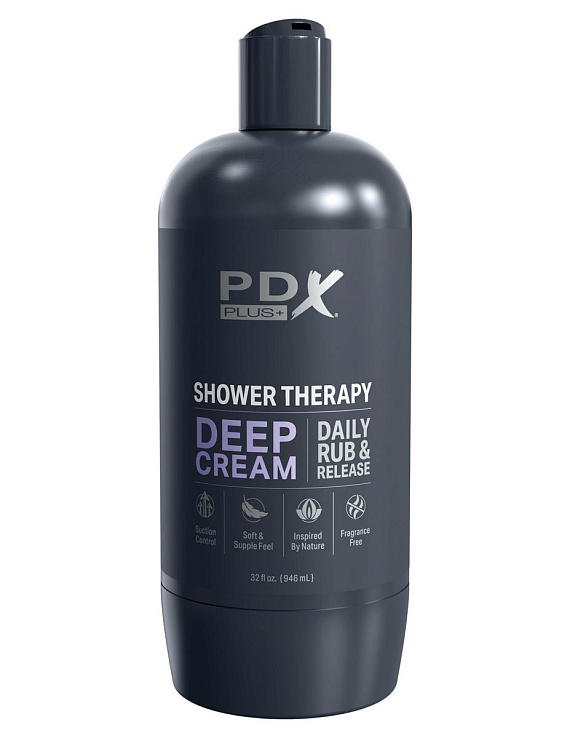 Мастурбатор в бутылке Shower Therapy Deep Cream Pipedream