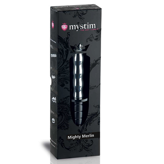 Стимулятор вагины и ануса Mystim Mighty Merlin - 25 см. - металл