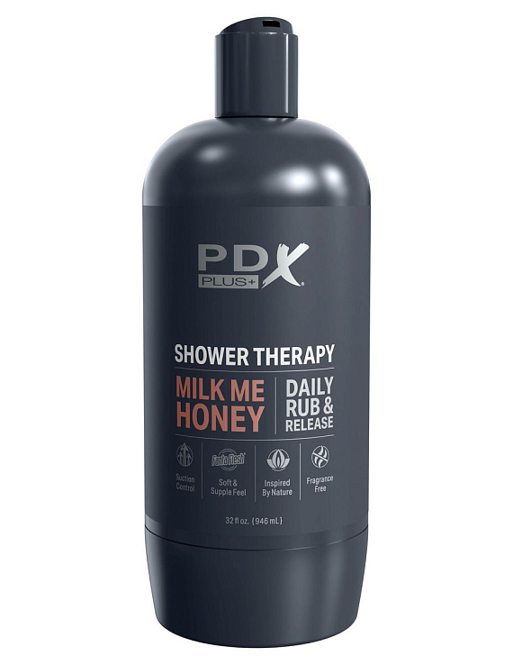 Мастурбатор-вагина цвета карамели Shower Therapy Milk Me Honey Pipedream