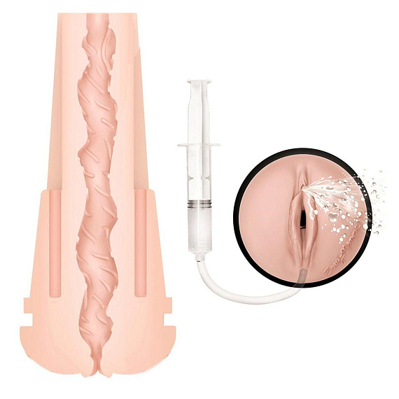 Мастурбатор-вагина PORNSTAR Zoye Monroe со сквиртом - Термопластичная резина (TPR)