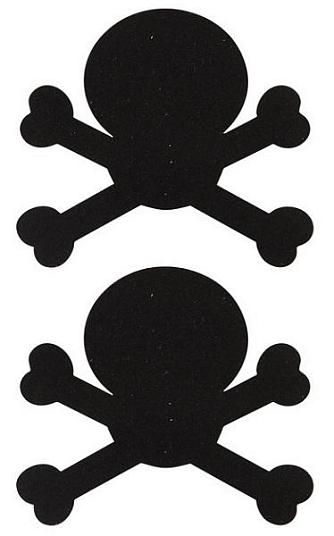 Украшение на соски  Nipple Stickers в форме черепов