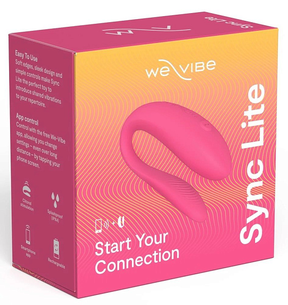 Розовый вибратор для пар We-Vibe Sync Lite We-vibe