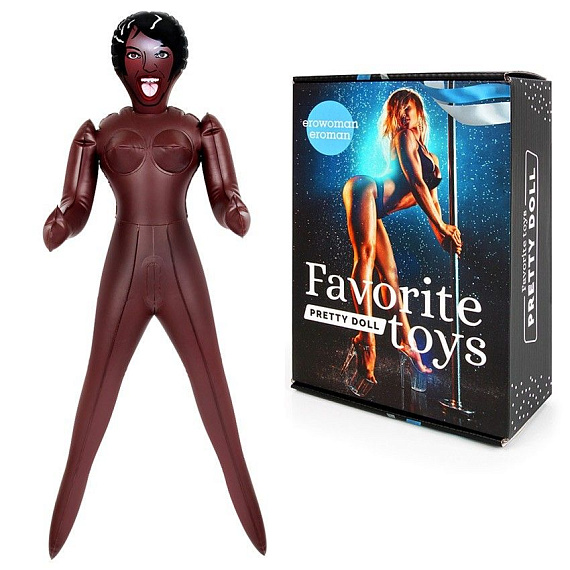 Темнокожая секс-кукла Шарлиз с 3 рабочими отверстиями - поливинилхлорид (ПВХ, PVC)