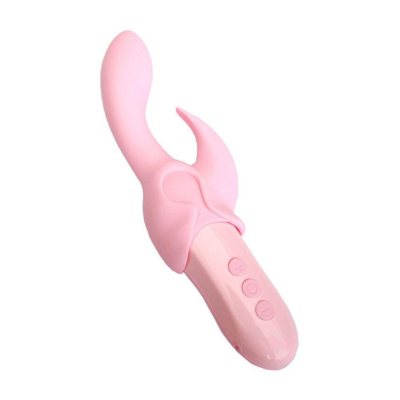 Нежно-розовый вибростимулятор Ecstasy с насадками RestArt