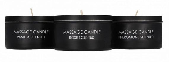 Набор из 3 массажных свечей Massage Candle Set - воск