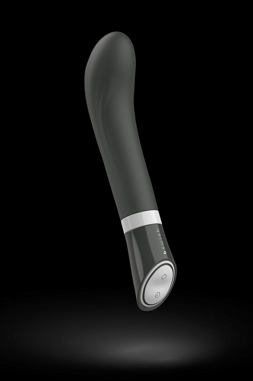 Черный G-стимулятор с вибрацией Bgood Deluxe Curve - 19,3 см. - силикон
