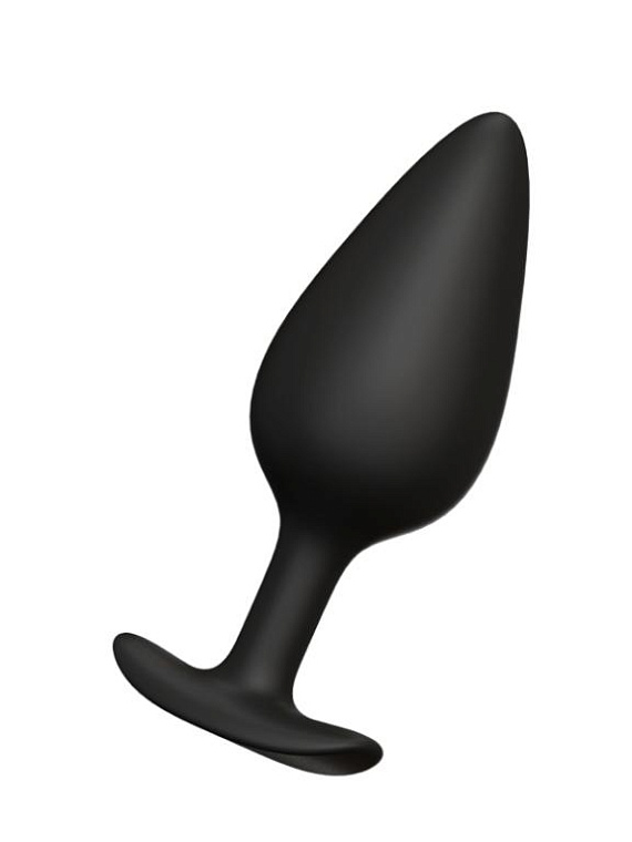 Черная анальная пробка Butt plug №04 - 10 см. от Intimcat