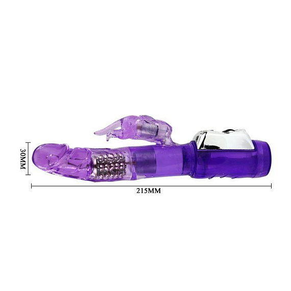 Фиолетовый вибратор Super Sex Rabbit - 21,5 см. - фото 5