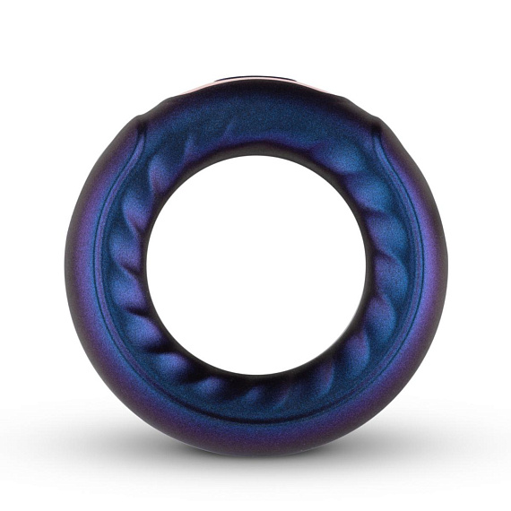 Фиолетовое эрекционное виброкольцо Saturn Vibrating Cock/Ball Ring - анодированный пластик, силикон