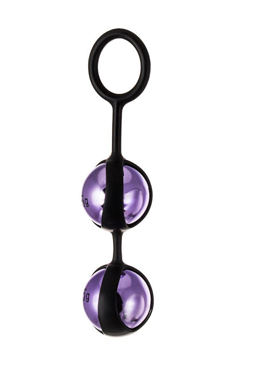 Фиолетово-чёрный набор вагинальных шариков TOYFA A-toys от Intimcat