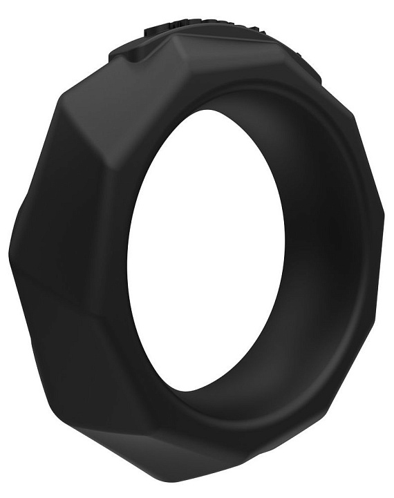 Черное эрекционное кольцо Maximus 45 - силикон