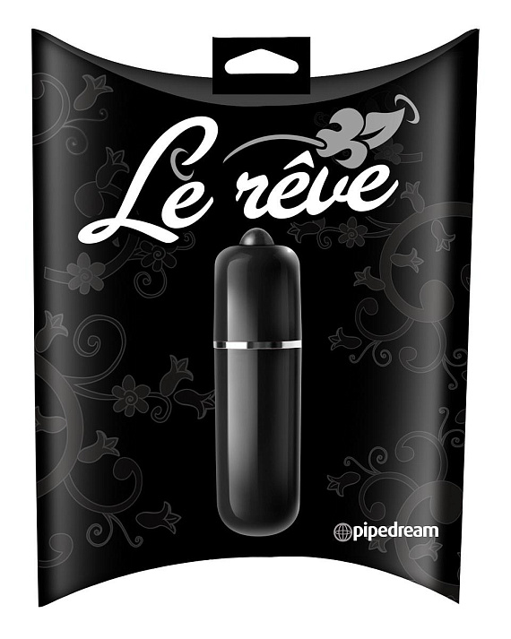 Чёрная вибропуля Le Reve 3-Speed Bullet - пластик