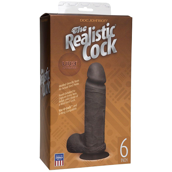 Реалистичный фаллоимитатор The Realistic Cock ULTRASKYN 6” - 17,3 см. от Intimcat