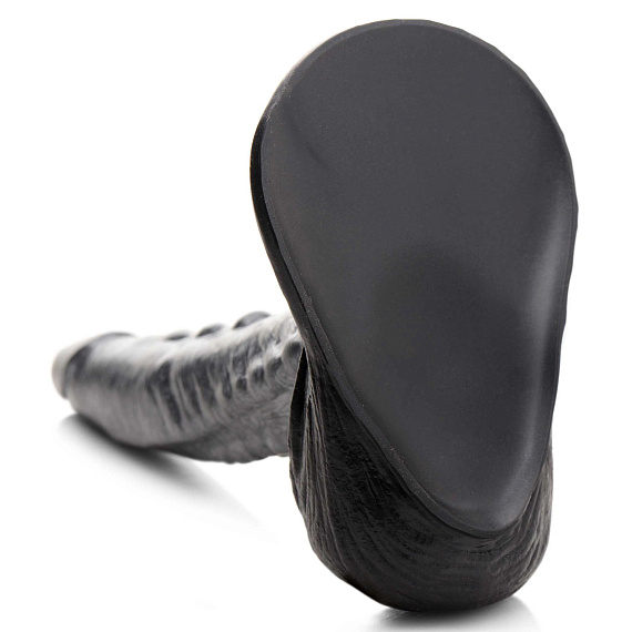 Серый фантазийный фаллоимитатор The Gargoyle Rock Hard Silicone Dildo - 23,6 см. XR Brands