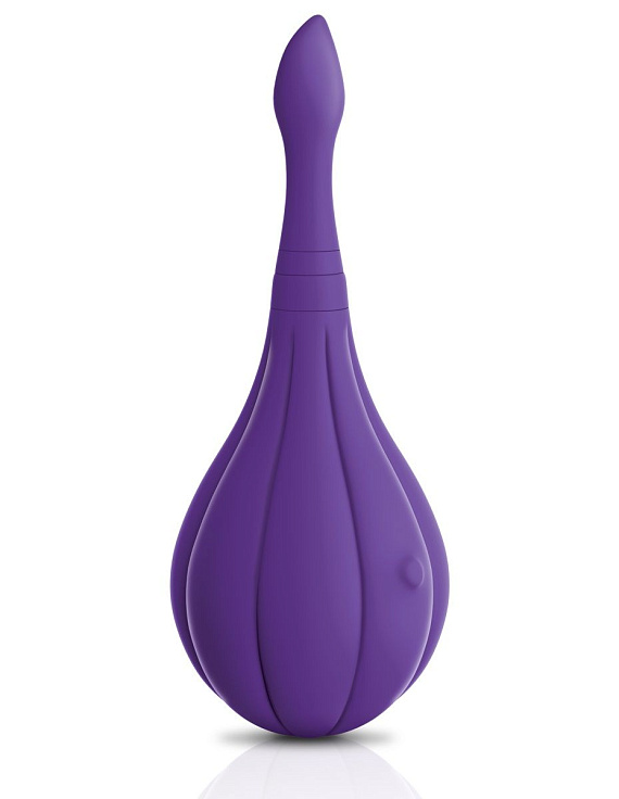 Фиолетовый вибростимулятор Focus Sonic Vibrator с 3 насадками Pipedream