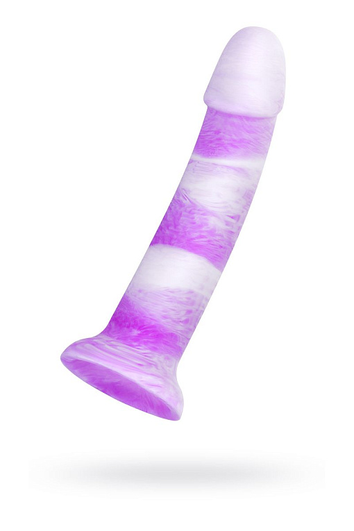 Фиолетовый фаллоимитатор Neil - 18 см. - силикон