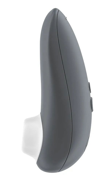 Серый клиторальный стимулятор Womanizer Starlet 3 - анодированный пластик, силикон