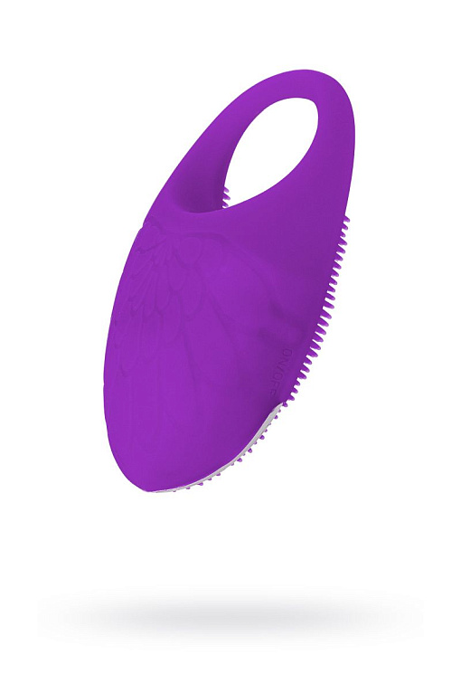 Фиолетовое перезаряжаемое эрекционное кольцо с вибрацией JAMIE от Intimcat