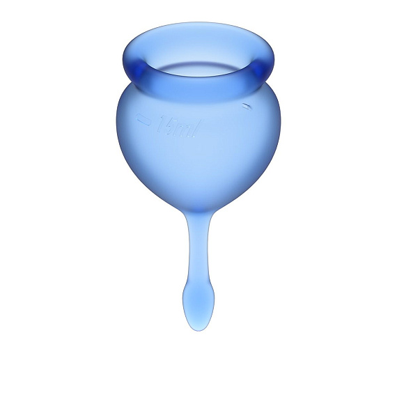 Набор синих менструальных чаш Feel good Menstrual Cup - силикон