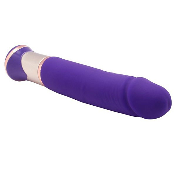 Фиолетовый перезаряжаемый вибратор ECSTASY Deluxe Greedy Dong - 19,5 см. от Intimcat