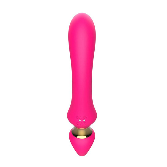 Розовый изогнутый вибромассажер Moon Vibrator - 21,1 см. - фото 9