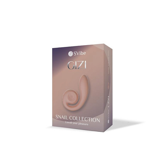 Персиковый вибромассажёр SVibe Gizi от Intimcat