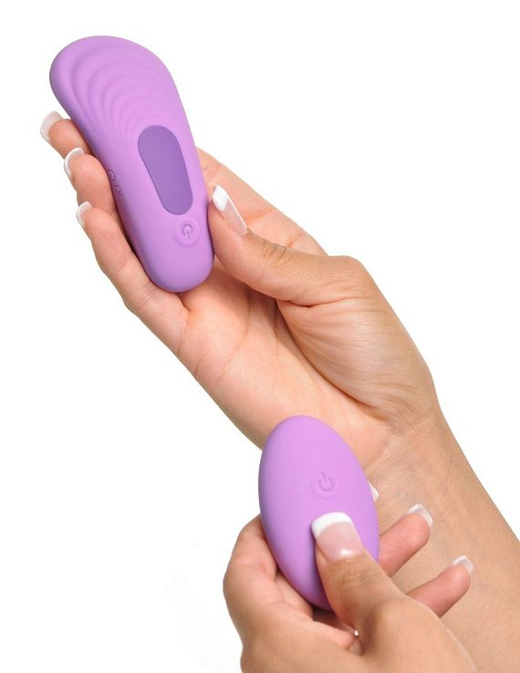 Фиолетовый компактный вибростимулятор Remote Silicone Please-Her - фото 6