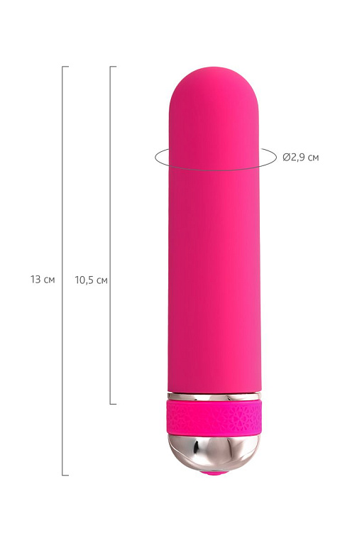 Розовый нереалистичный мини-вибратор Mastick Mini - 13 см. - фото 9