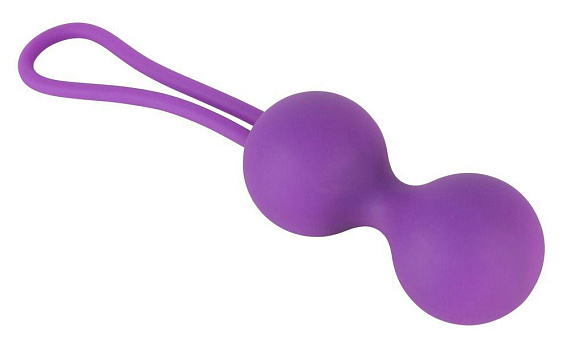 Фиолетовые вагинальные шарики Smile - силикон