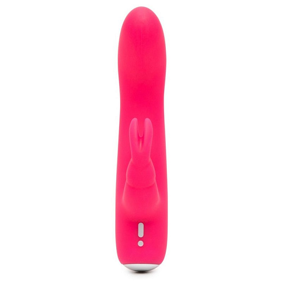 Розовый вибратор-кролик Rechargeable Mini Rabbit Vibrator - 15,2 см. - силикон
