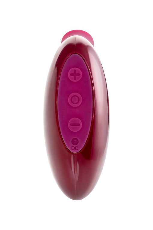 Бордовый вакуумный стимулятор клитора Myrty - анодированный пластик (ABS)
