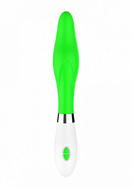 Зеленый фигурный вибратор Athamas - 22,7 см. от Intimcat