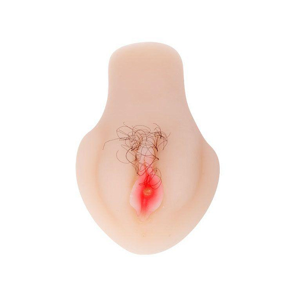 Мастурбатор-вагина с вибрацией и волосками BEAUTY - Термопластичная резина (TPR)