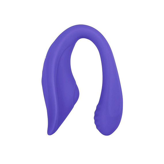 Фиолетовый гибкий вибростимулятор с пультом ДУ Anywhere Vibe - силикон