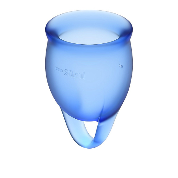 Набор синих менструальных чаш Feel confident Menstrual Cup от Intimcat