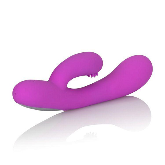 Фиолетовый перезаряжаемый вибромассажер Embrace Massaging G-Tickler от Intimcat
