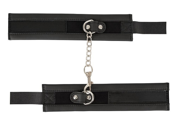 Черные наручники Handcuffs на цепочке от Intimcat