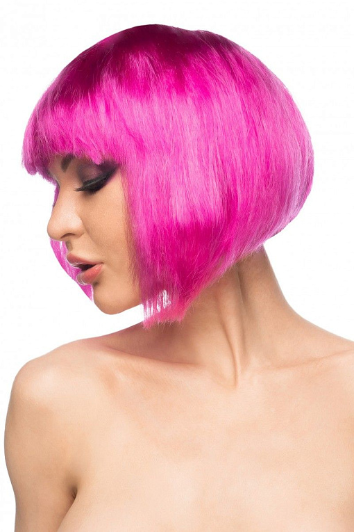 Ярко-розовый парик  Теруко - 100% полиэстер