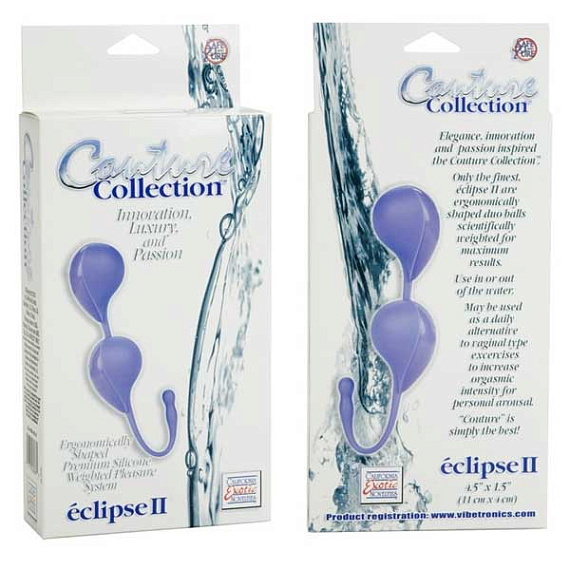Сиреневый вагинальные шарики Couture Collection Eclipse II от Intimcat