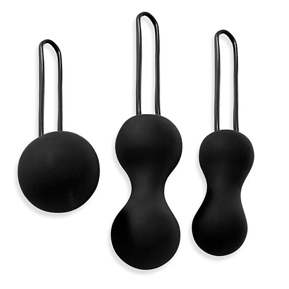 Набор черных вагинальных шариков Je Joue Ami - силикон