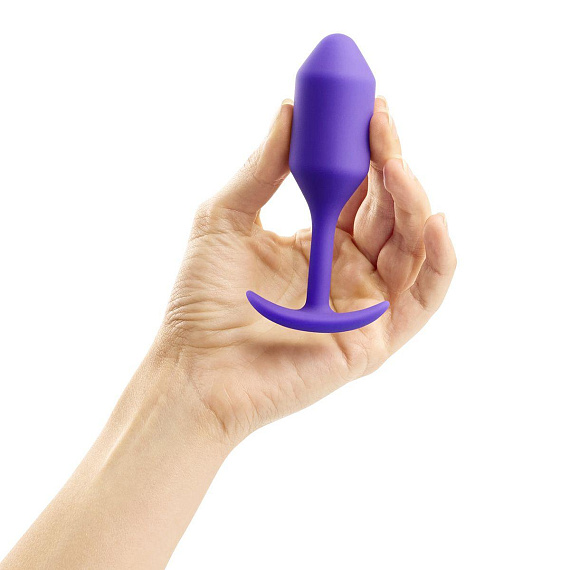 Фиолетовая пробка для ношения B-vibe Snug Plug 2 - 11,4 см. от Intimcat