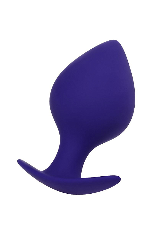 Фиолетовая силиконовая анальная пробка Glob - 10 см. - силикон