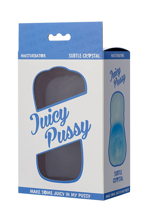 Прозрачный реалистичный мастурбатор Juicy Pussy Subtle Crystal - фото 7