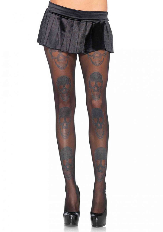 Колготки с черепами LAUGHING SKULL PANTYHOSE