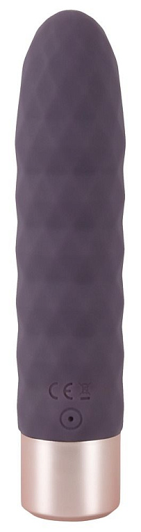 Фиолетовый мини-вибратор Elegant Diamond Vibe - 15 см. от Intimcat